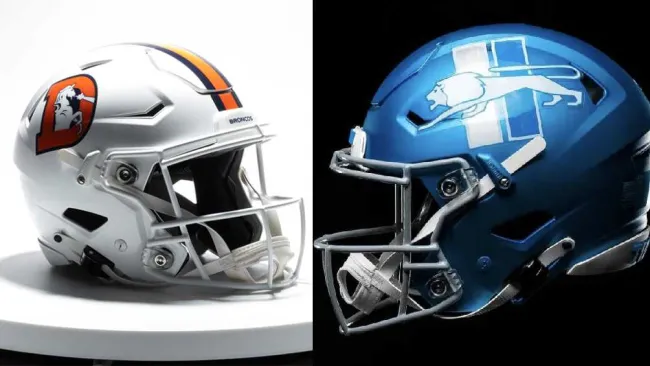 NFL: Lions y Broncos utilizarán cascos alternativos esta temporada
