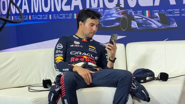 Pérez en el momento donde está en llamada 