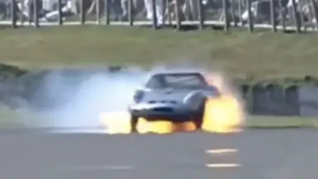 El Ferrari GTO donde Chandhuk sufrió el incidente