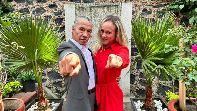 Negro Casas junto a su esposa 