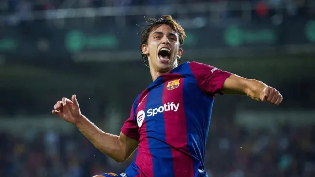 Félix en festejo de gol