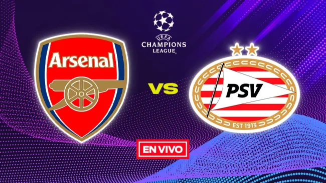 Arsenal vs PSV UEFA Champions League EN VIVO Jornada 1