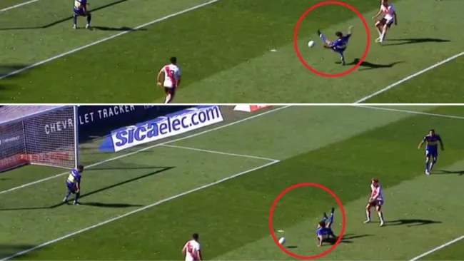 Tremendo error de Bruno Valdez que le cuesta un gol en contra a Boca en el Clásico Argentino