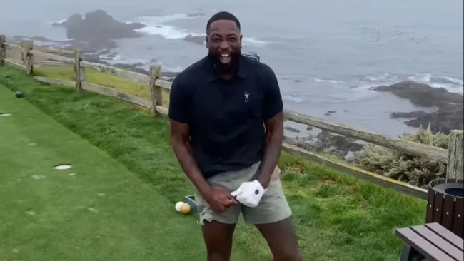 Dwyane Wade, leyenda de la NBA, logra su primer hoyo en uno y 'explota' de emoción