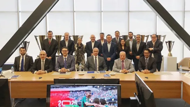 Foto oficial de la reunión en la Federación Mexicana