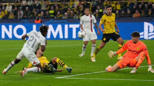 AC Milan desaprovechó oportunidades en su visita al Borussia Dortmund en Champions League