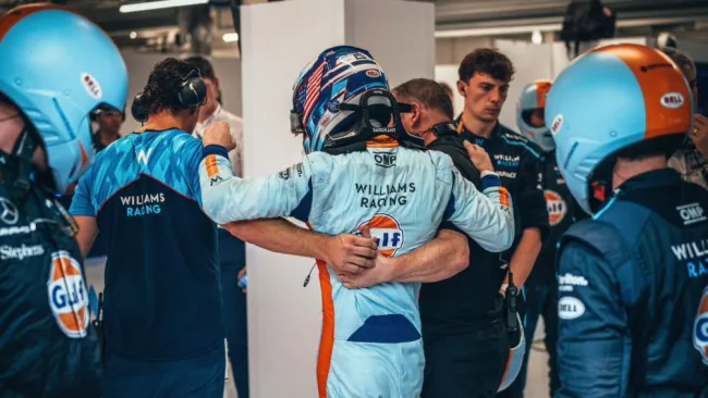 Logan Sargeant retirándose mareado del GP de Qatar