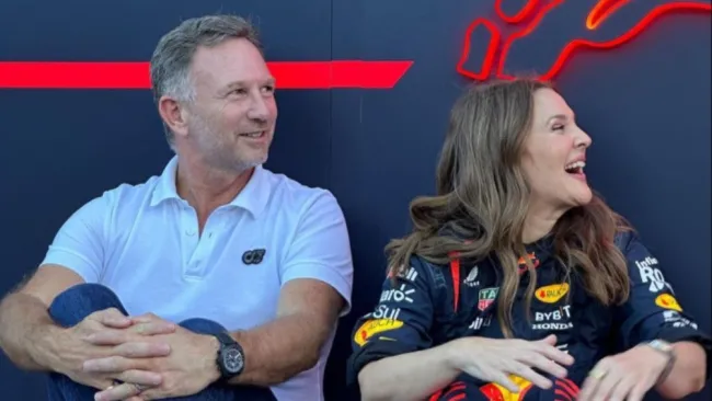 Checo Pérez y Red Bull convivieron con Drew Barrymore antes del Gran Premio en Austin