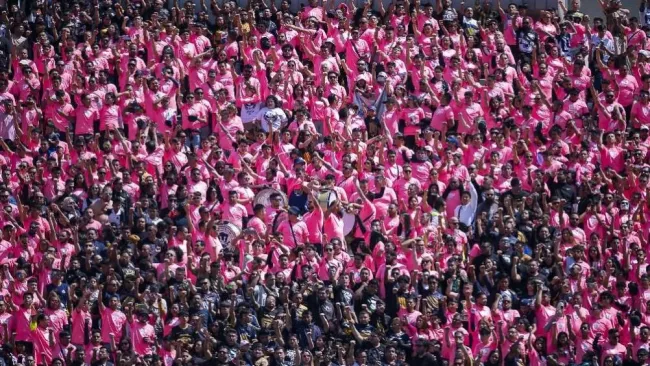 Afición de Pumas realizó mosaico en apoyo a la lucha contra el cáncer de mama
