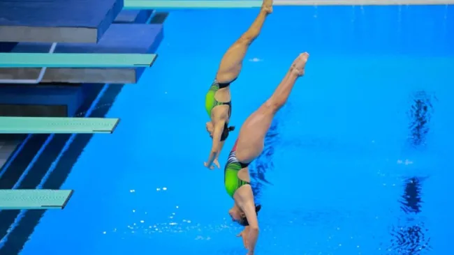 ¡Son de Oro! Arantxa Chávez y Paola Pineda brillaron en el trampolín de tres metros 
