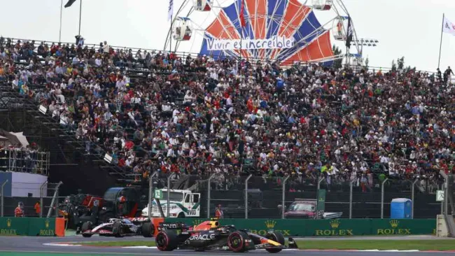 ¡Si estamos conviviendo tranquilos! Captan conato de bronca en el GP de México