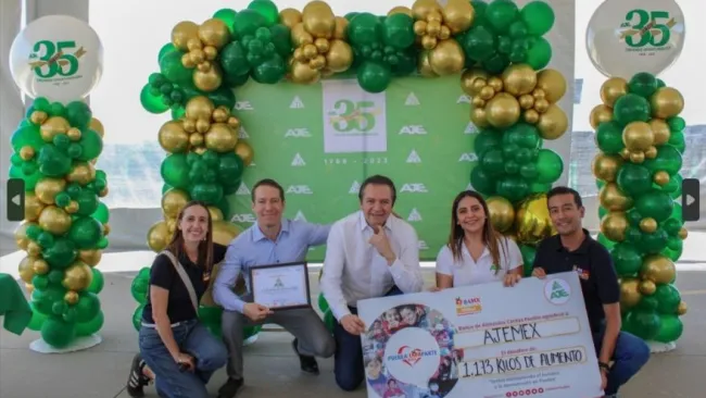 AJEMEX fortalece a comunidades con donaciones de despensas alimentarias