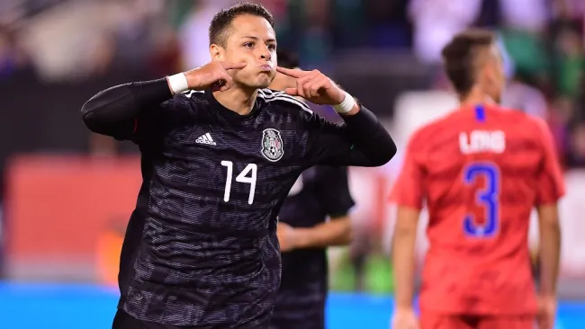 Chicharito Hernández celebra pase de la Selección Mexicana a la Copa Oro
