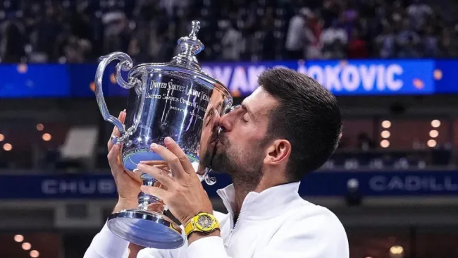 Novak en la obtención del Us Open 