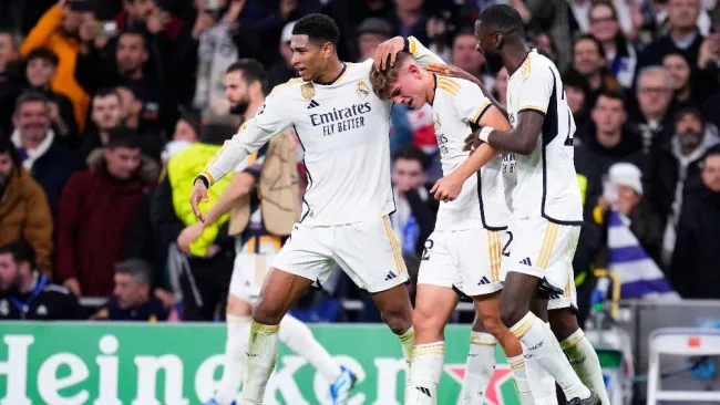 Madrid en celebración de gol