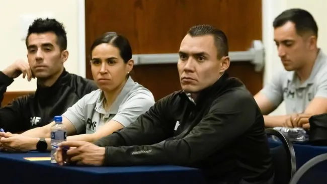 Parte de los árbitros del futbol mexicano 