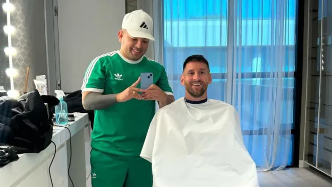Lionel Messi estrena nuevo corte de pelo en Navidad
