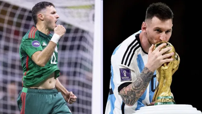 Santiago Giménez | Lionel Messi