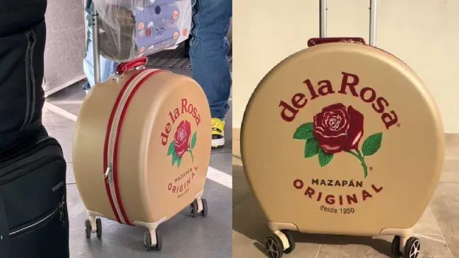 ¿Qué es la 'mazaleta'? Aquí te contamos dónde puedes encontrar la maleta en forma de mazapán