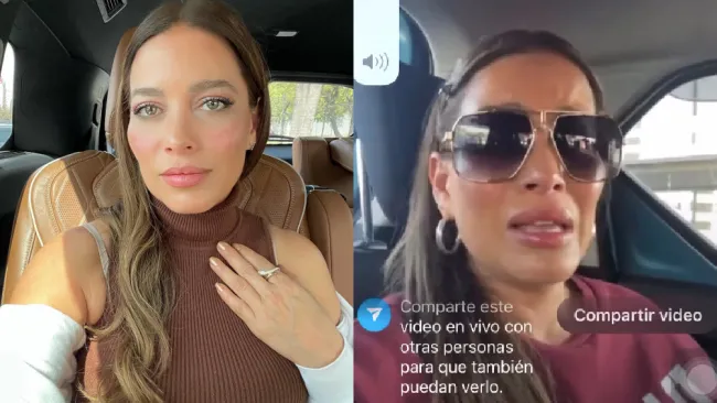 La artista decidió usar su celular para registrar el momento de los hechos.