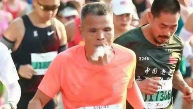 El corredor en la competencia 