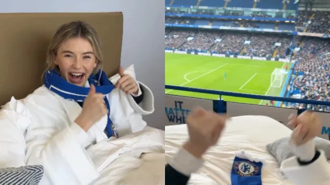 Chelsea modifica Stamford Bridge y pone una cama en la mitad de las gradas 