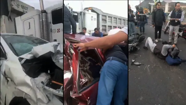 Personal médico llegó hasta el lugar para atender a la gente afectada.