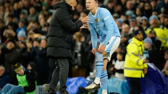 Haaland no es "infeliz" en Manchester City