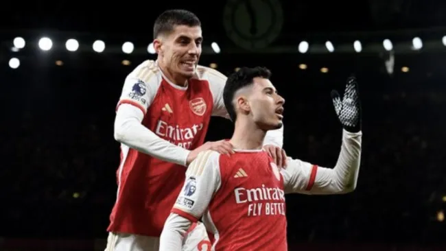 El Arsenal celebra la victoria ante Liverpool