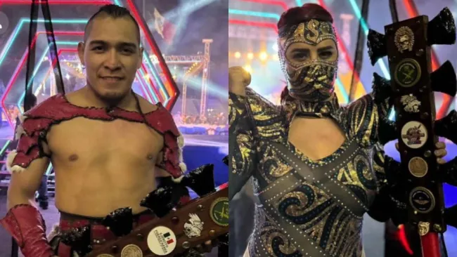 Lucha libre AAA: Hijo del Vikingo y Lady Shani se coronan en Rey de Reyes