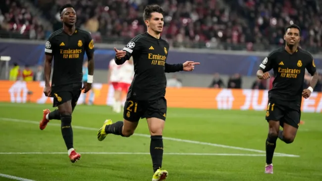 Real Madrid vence de visita al Leipzig con golazo de Brahim y se enfila a 4tos de Champions League