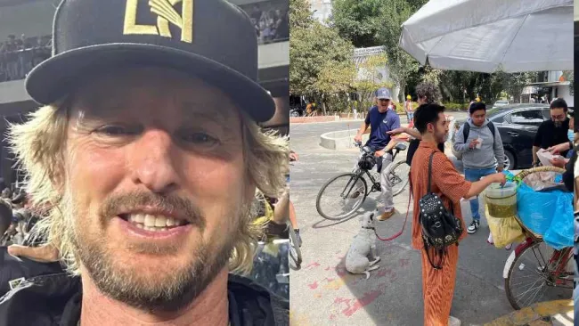 Captan al actor de Hollywood Owen Wilson paseando por la Ciudad de México