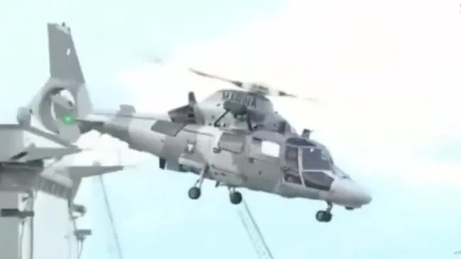 Helicóptero de la Marina se desploma y deja tres personas muertas