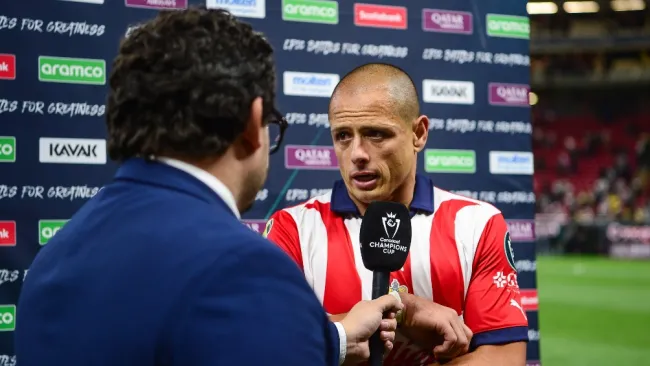 Javier en entrevista después del partido 