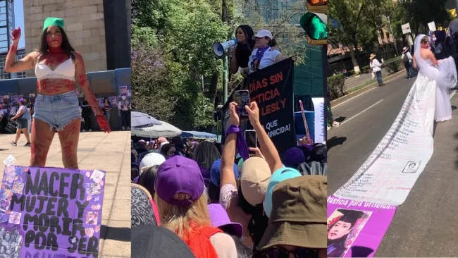 Se esperan decenas de miles de mujeres que salgan este día a las calles.