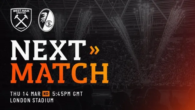 West Ham vs Freiburg: ¿Dónde y cuándo ver EN VIVO los 8vos Vuelta de la Europa League?