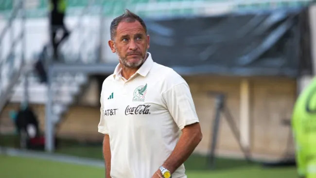 Lillini en el partido de Argentina vs México Sub 23 