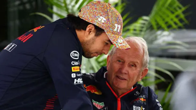 Checo Pérez se llevó los elogios de Helmut Marko tras la buena clasificación en Japón