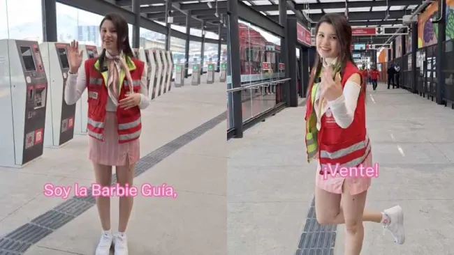 La nueva estación de Indios Verdes del Metrobús presume a su 'Barbie Guía'