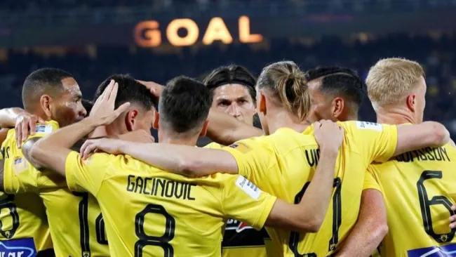 Festejo del equipo ateniense 