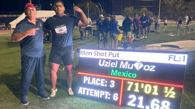 Uziel Muñoz, lanzador mexicano de bala, logra plaza olímpica para París
