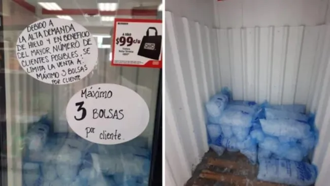 Las bolsas de hielo han sido uno de los productos que más se han vendido por golpes de calor
