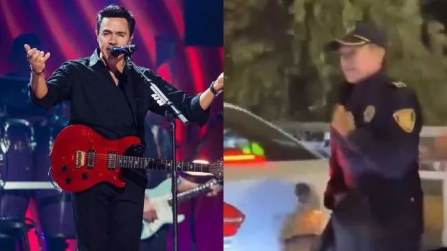VIDEO: Vocalista de Los Temerarios se disfraza de policía para llegar a tiempo a concierto en la Arena CDMX