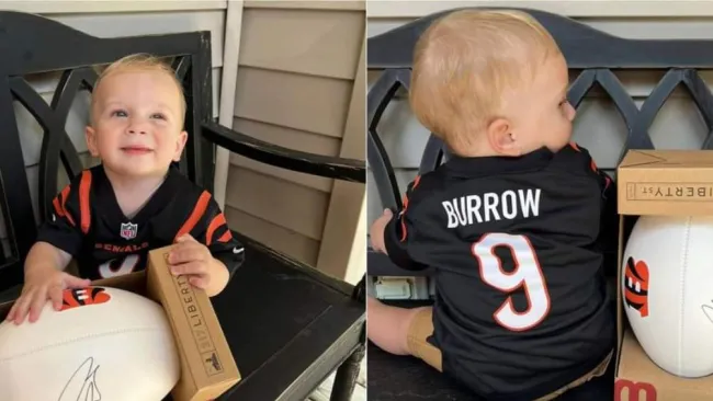 El niño que recibió los regalos de Joe Burrow