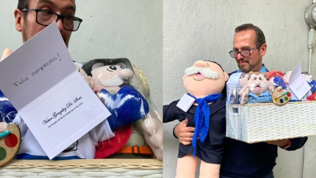 Un "SimiClaudia" fue el regalo que le hizo el Dr. Simi a Claudia Sheinbaum por su cumpleaños