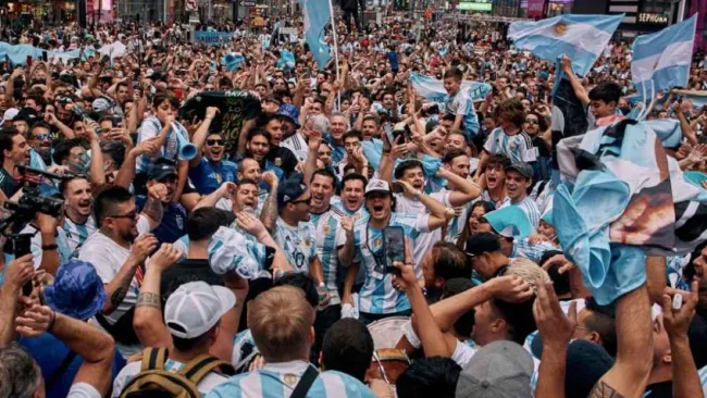 Afición de Argentina 'invandió' Nueva York