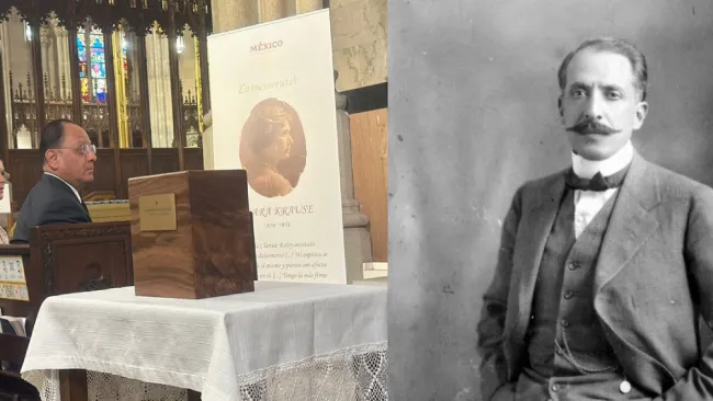 Se realizó una ceremonia antes de que las cenizas abandonaran Nueva York.