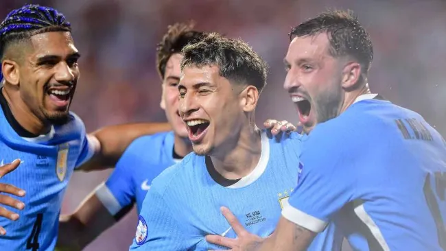 Uruguay vence a Estados Unidos y los deja fuera de la Copa América
