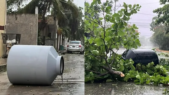 Las primeras afectaciones del fenómeno natural se empiezan a reflejar.