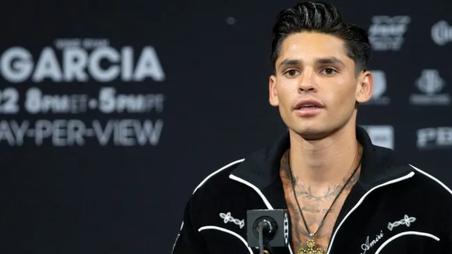 Ryan García ha sido internado para tratar problemas de drogadicción, reveló De La Hoya